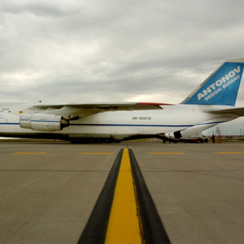 Russian Antonov 124 - Worlds largest operating aircraft, Denver, CO.