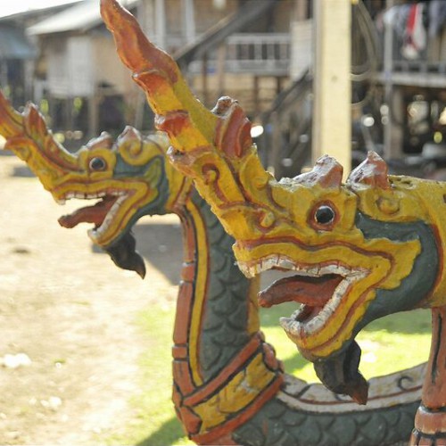 Entryway to a 'Spirit House' in Lao