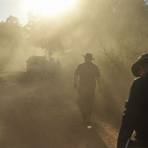 Walking a dusty road