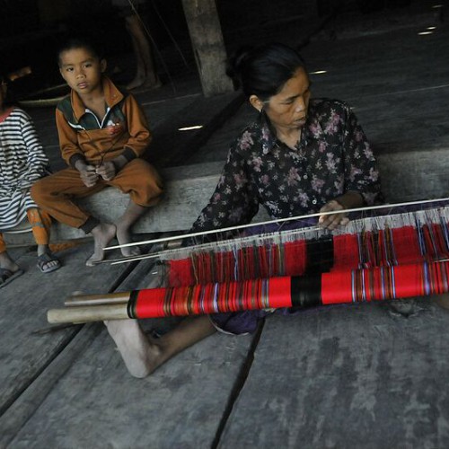 Traditional family in Lao